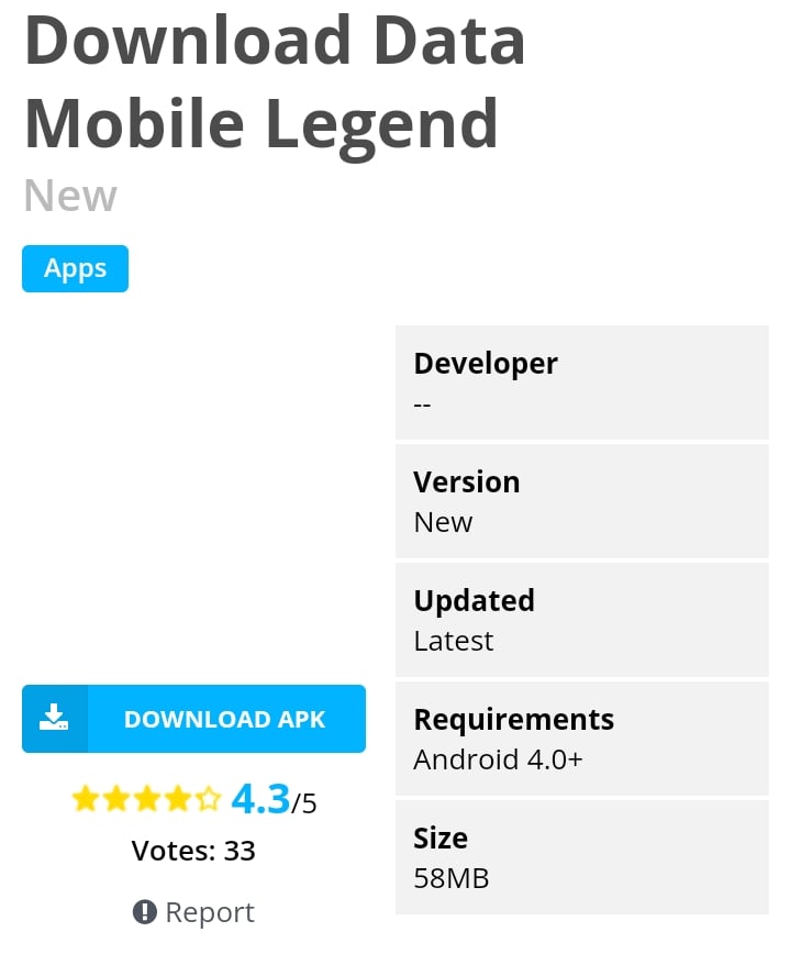 Download Data Mobile Legends Terbaru 2022 Download