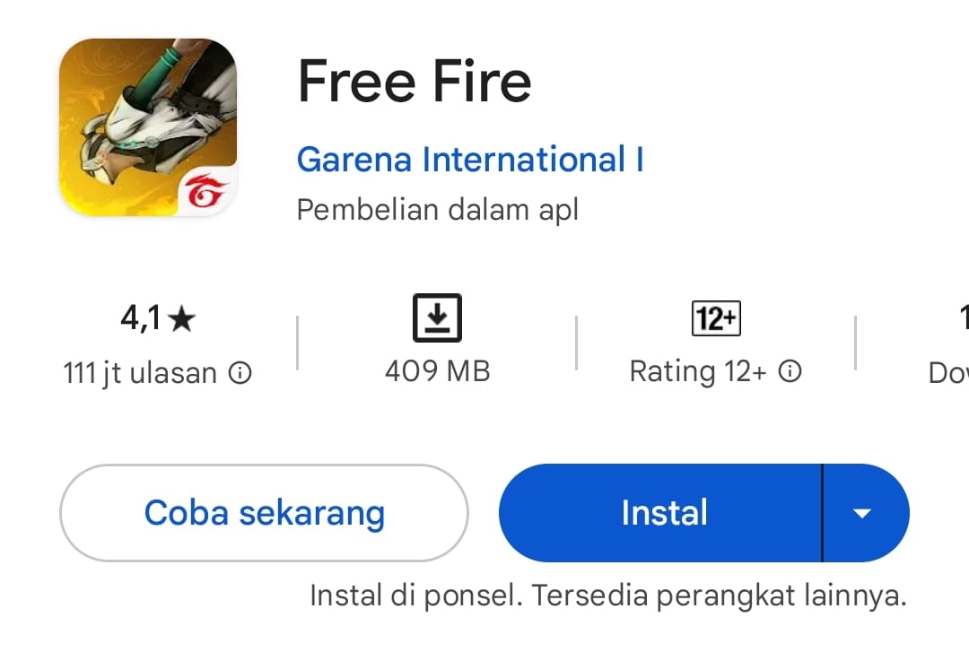 Download Free Fire Android 9 Terbaru 2023 - Install